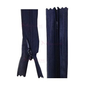 Zíper de nylon invisível 30cm unidade