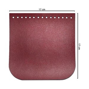 Tampa para bolsa de tricô ou crochê em corino 17x17cm