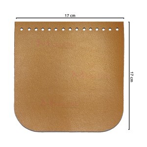 Tampa para bolsa de tricô ou crochê em corino 17x17cm