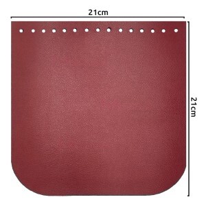 Tampa para bolsa de tricô ou crochê em corino 21x21cm