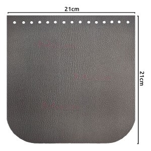 Tampa para bolsa de tricô ou crochê em corino 21x21cm