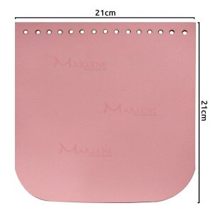 Tampa para bolsa de tricô ou crochê em corino 21x21cm