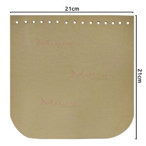 Tampa para bolsa de tricô ou crochê em corino 21x21cm