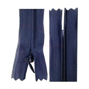 Zíper de nylon invisível 40cm unidade