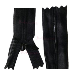 Zíper de nylon invisível 40cm unidade