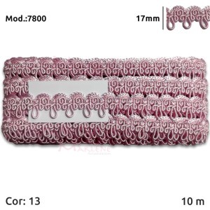 Passamanaria São José 7800 de 17mm com 10m na peça