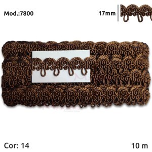 Passamanaria São José 7800 de 17mm com 10m na peça