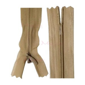 Zíper de nylon invisível 60cm unidade