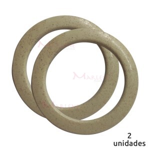 Alça redonda para bolsa de crochê e tricô palha mesclado 7710 com 1 par