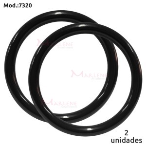 Alça argola mesclada para bolsa preta 7320 com 1 par