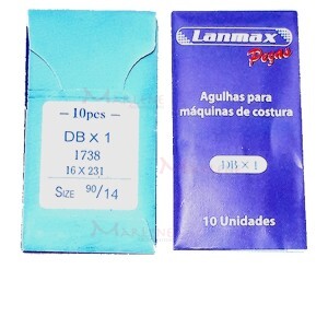 Agulha nº14 cabo fino reta industrial