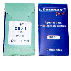 Agulha nº16 cabo fino reta industrial.