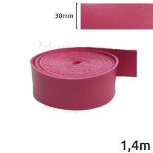Tira de couro sintético 30mm pink com 1,4m