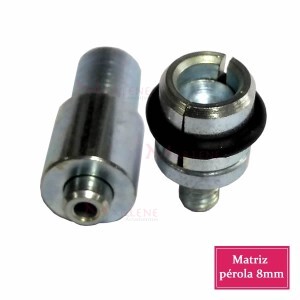 Matriz para pérola 8mm com rebite