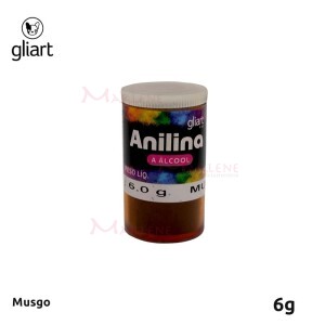 Anilina em pó a álcool musgo com 6 g Gliart
