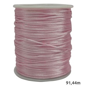 Cordão de cetim 1mm com 91,40m