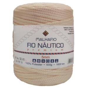 Fio náutico premium 5mm com 500g Malhafio