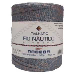Fio náutico estonado premium 5mm com 500g Malhafio