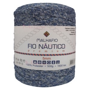 Fio náutico estonado premium 5mm com 500g Malhafio