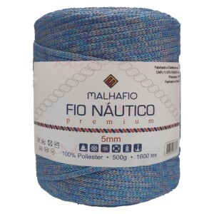 Fio náutico estonado premium 5mm com 500g Malhafio