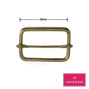 Regulador com passante 30mm latonado 10 unidades