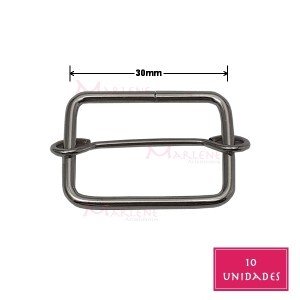 Regulador com passante 30mm níquel 10 unidades