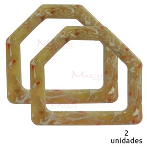 Alça para bolsa meia argola maracujá 7652 com 1 par