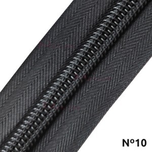 Zíper de metro nº10 com 1 metro em nylon e poliéster