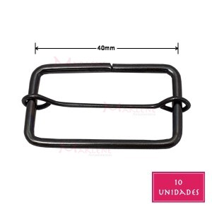 Regulador com passante 40mm grafite 10 unidades.