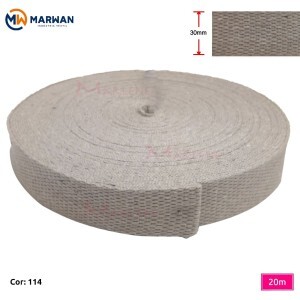Cadarço de algodão 30mm Marwan com 20m na peça