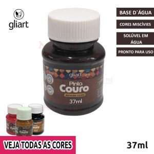 Tinta pinta couro Gliart com 37ml