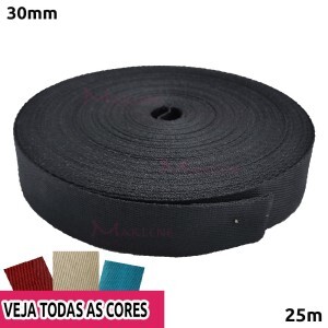 Alça chic 30mm peça com 25 metros em poliéster