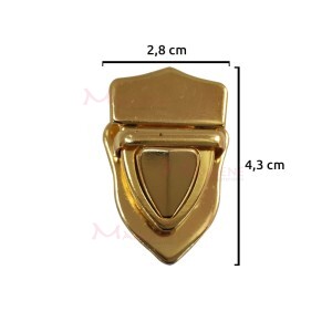 Fecho para bolsa ouro com encaixe SK-17