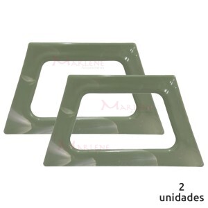 Alça para bolsa trapézio verde mesclado 7709 com 1 par