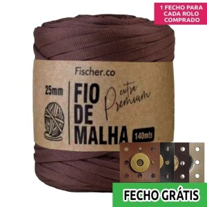 Fio de malha extra premium 25mm com 140m Fischer + fecho de corino grátis