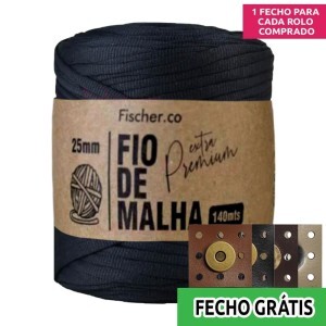 Fio de malha extra premium 25mm com 140m Fischer + fecho de corino grátis