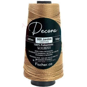 Fio Decora Fischer tex.220 com 457m para bordado a mão