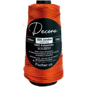 Fio Decora Fischer tex.220 com 457m para bordado a mão