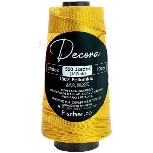 Fio Decora Fischer tex.220 com 457m para bordado a mão