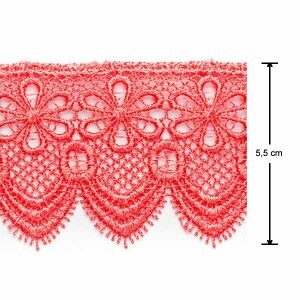Renda guipir bico CHL-133-55 13,70M