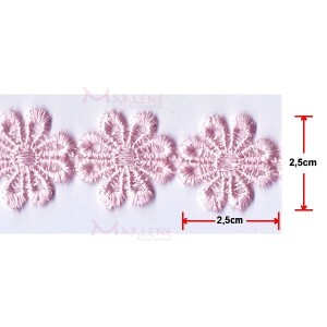 Renda guipir flor CHL-207-25 13,70m