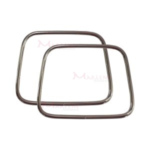 Alça de metal para bolsa trapézio 10x7,5cm HYTS11 com 1 par