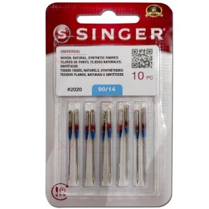 Agulha singer 2020 nº14 para máquina de doméstica com 10 unidades