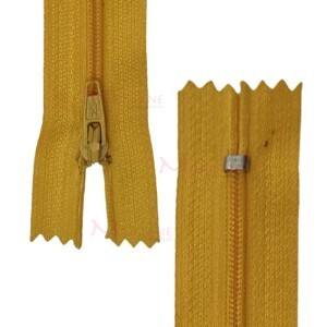 Zíper de nylon fino 15cm unidade