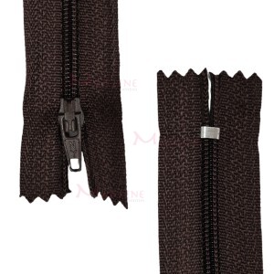 Zíper de nylon fino 15cm unidade