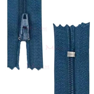 Zíper de nylon fino 15cm unidade
