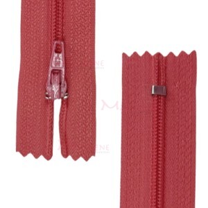 Zíper de nylon fino 18cm unidade