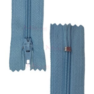 Zíper de nylon fino 18cm unidade