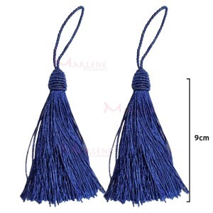 Pingente de seda 9cm com 2 unidades