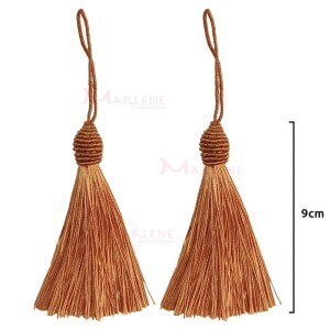 Pingente de seda 9cm com 2 unidades